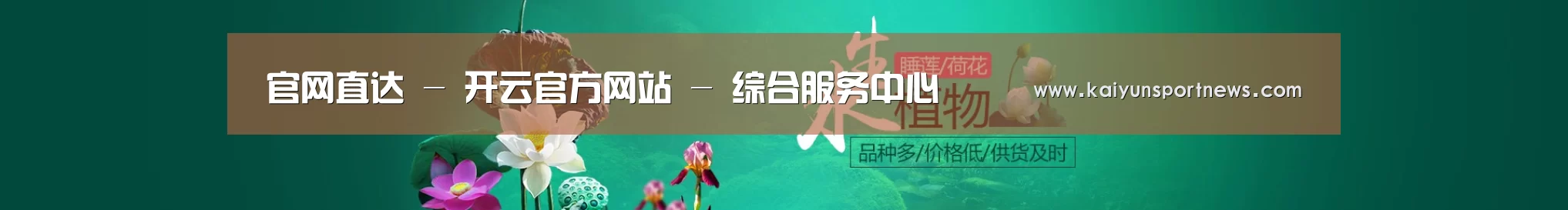 鲜花水草花卉网站模板