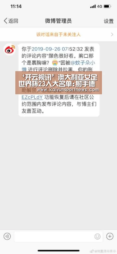 ‘开云视讯’澳大利亚女足世界杯23人大名单:射手德安娜入选(图3) 开云官网