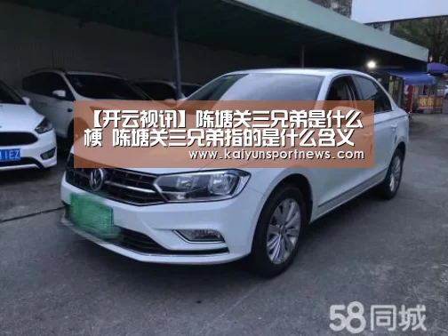【开云视讯】陈塘关三兄弟是什么梗 陈塘关三兄弟指的是什么含义介绍(图1) 开云视讯